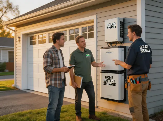 Community solar storage installation discussion