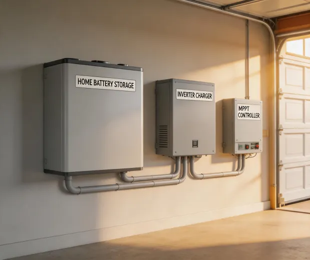 Installed home battery and inverter system